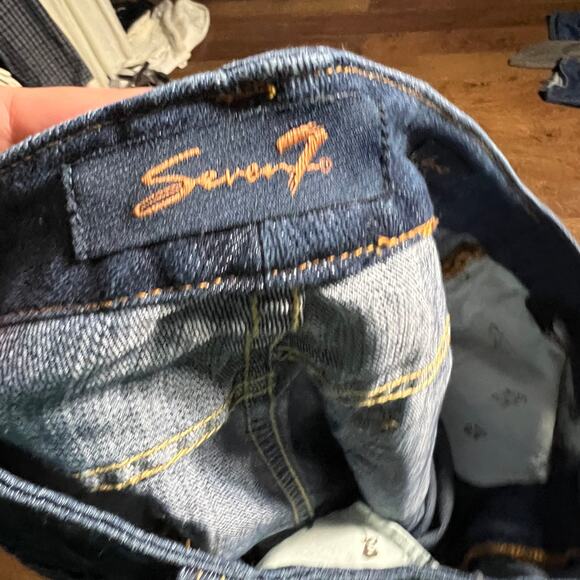 Seven7 Classic Straight Leg Jeans Medium Wash Cotton Blend Size 8 Women's - Picture 7 of 11